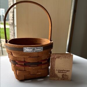 Longaberger Brown and Tan Accent Basket